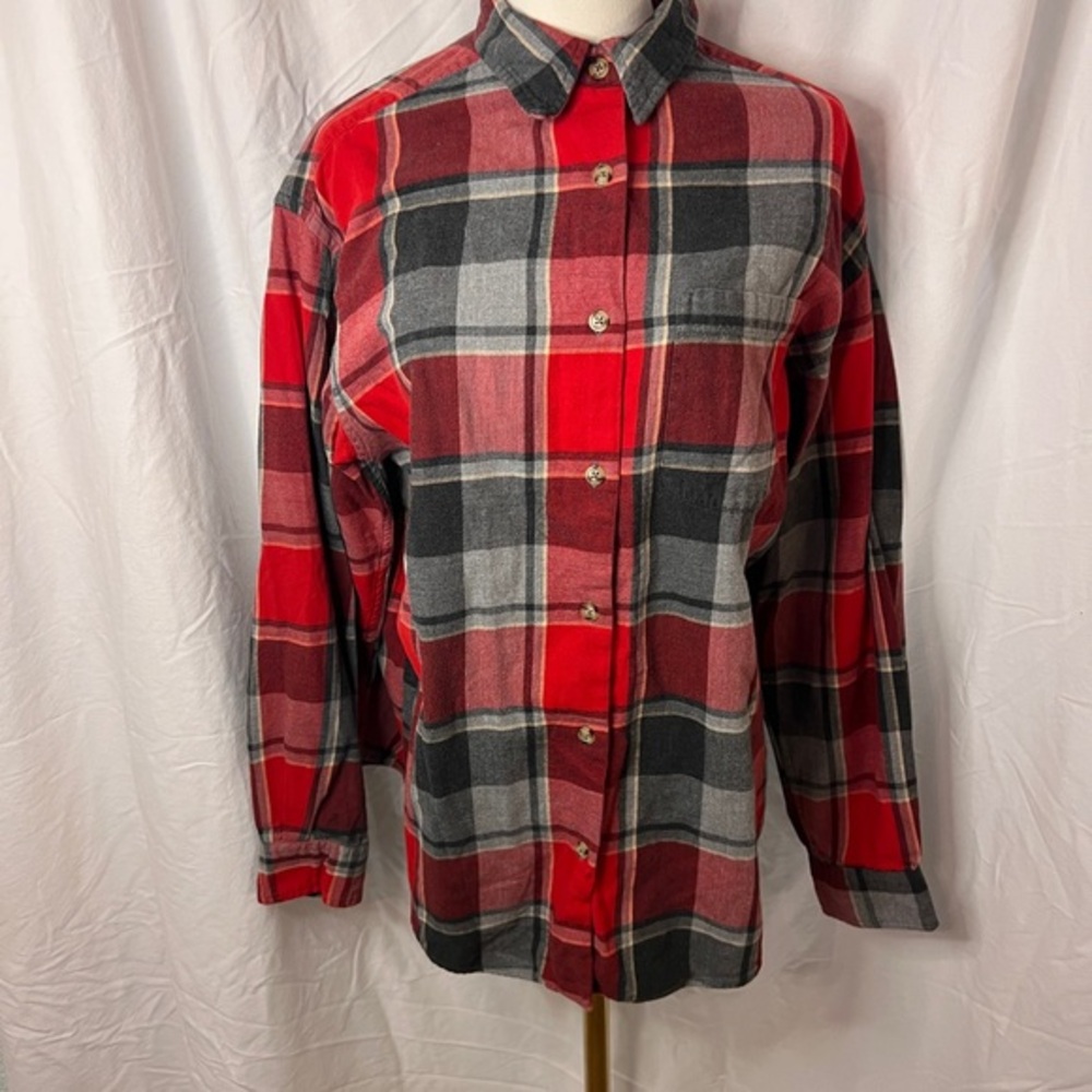 Eddie Bauer Red Flannel Shirt - Size M (Women’s)